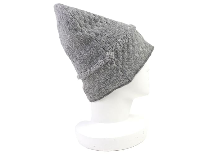 Chanel COCO Mark Kaschmir Strickmütze Braun - Ansicht 5