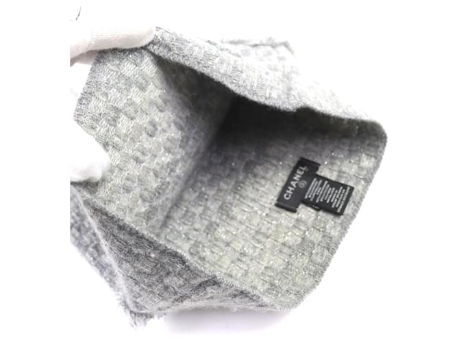 Chanel COCO Mark Kaschmir Strickmütze Braun - Ansicht 8