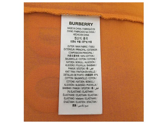 Camiseta de algodón Burberry Naranja - vista 6