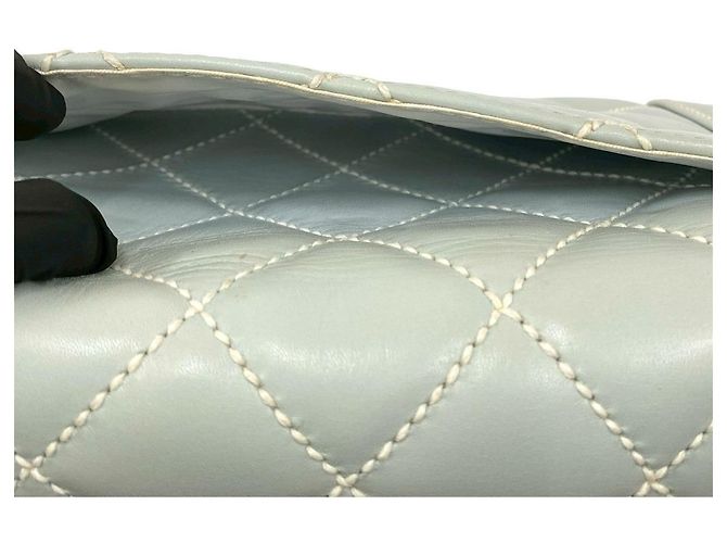 Borsa Chanel Matelasse Coco Wild Stitch Leather Blu Blu chiaro - vista 11