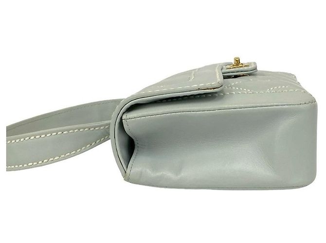 Borsa Chanel Matelasse Coco Wild Stitch Leather Blu Blu chiaro - vista 6