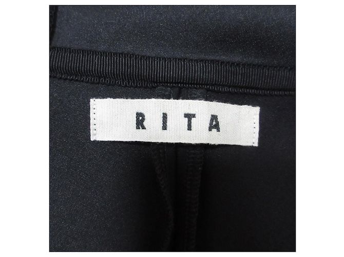 Autre Marque RITA JEANS TOKYO BONDING Half Zip Hoodie Schwarz - Ansicht 6