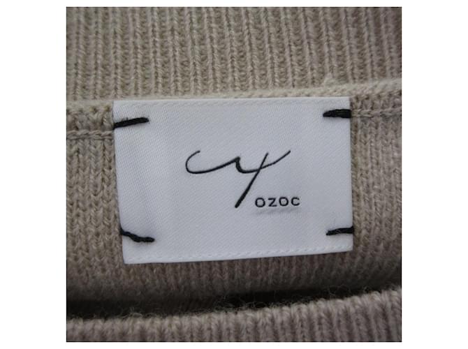 Autre Marque OZOC Docking Strickpullover Beige - Ansicht 5