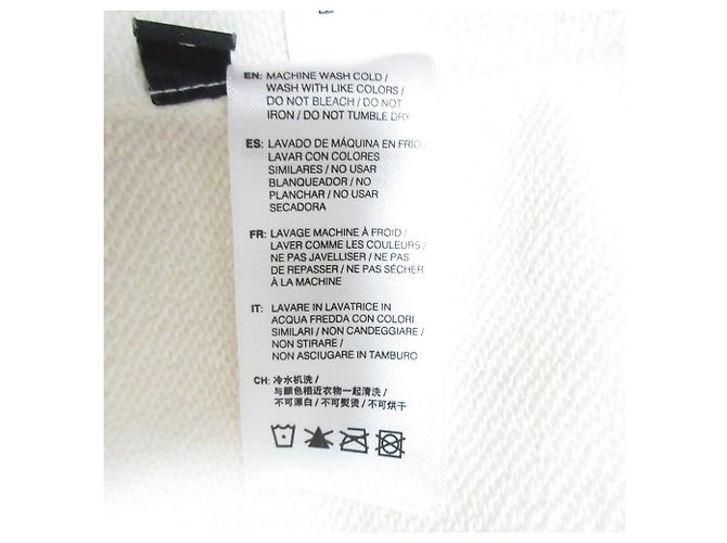 Autre Marque John Elliott Sweatshirt mit Reißverschluss am Saum Weiß Aus weiß - Ansicht 11