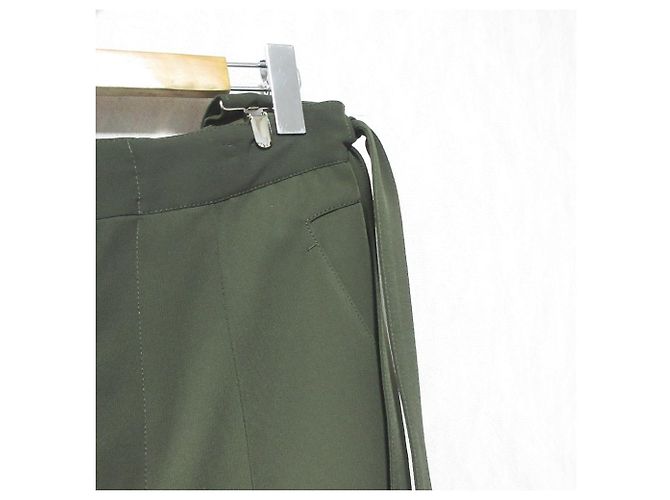 Autre Marque Calças Bootcut com suspensório UN3D. Verde Caqui - vista 3