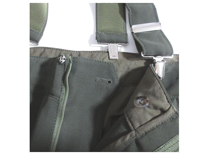 Autre Marque Calças Bootcut com suspensório UN3D. Verde Caqui - vista 6
