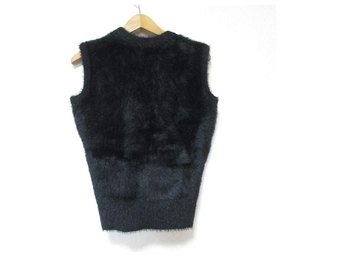 Autre Marque Gilet en maille bouclée BLENHEIM Noir - vue 2