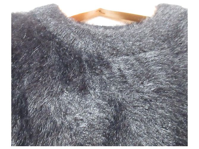 Autre Marque Gilet en maille bouclée BLENHEIM Noir - vue 3