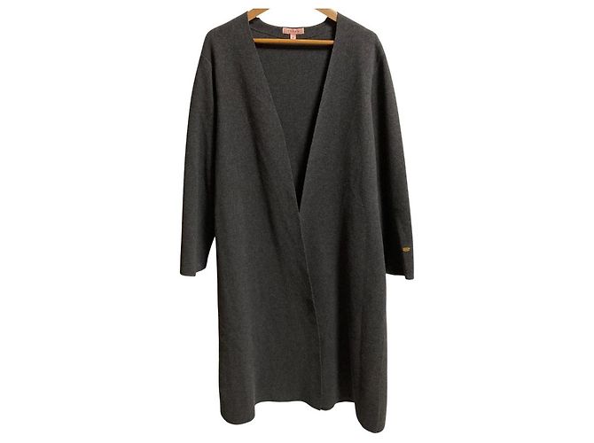Autre Marque Langer Strickcardigan aus Kaschmir-Mischung TOCCA Braun - Ansicht 6