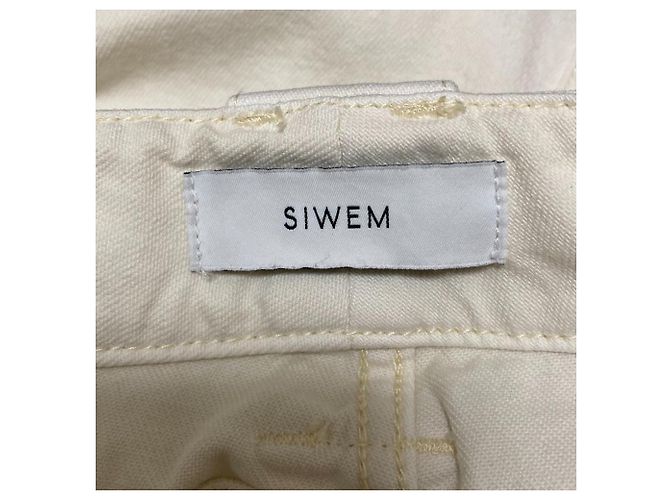 Autre Marque SIWEM Weite Hose Weiß - Ansicht 4