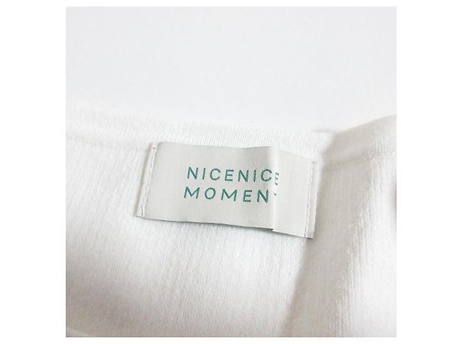 Autre Marque NICENICE MOMENT Strickoberteil mit Print Weiß - Ansicht 5