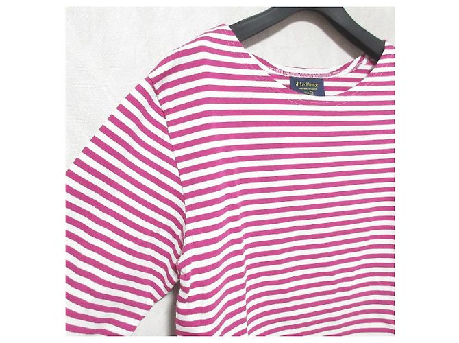 Autre Marque Camiseta de algodón a rayas Le Minor Blanco Púrpura - vista 4