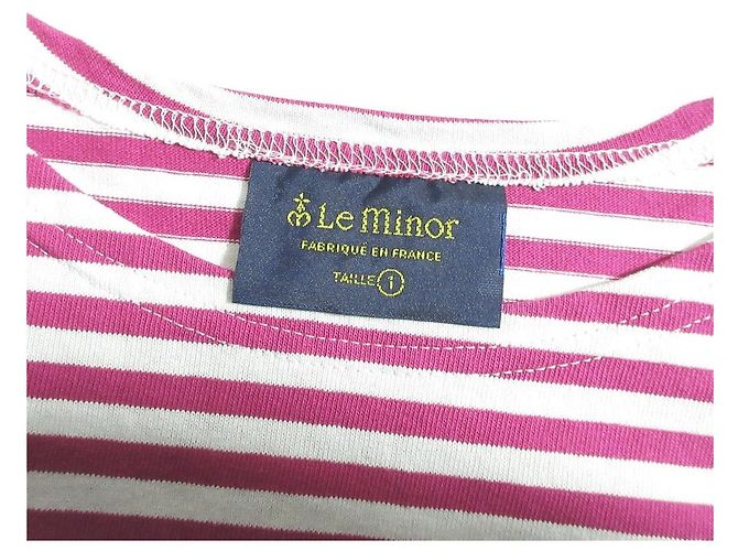 Autre Marque Camiseta de algodón a rayas Le Minor Blanco Púrpura - vista 5