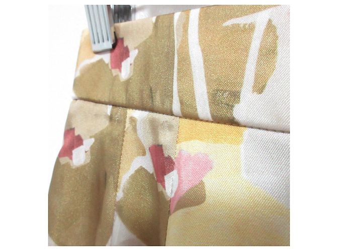 Autre Marque Falda irregular ANAYI con estampado de flores pintadas Amarillo - vista 3