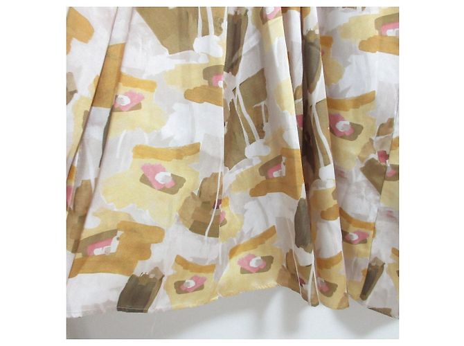Autre Marque Falda irregular ANAYI con estampado de flores pintadas Amarillo - vista 5