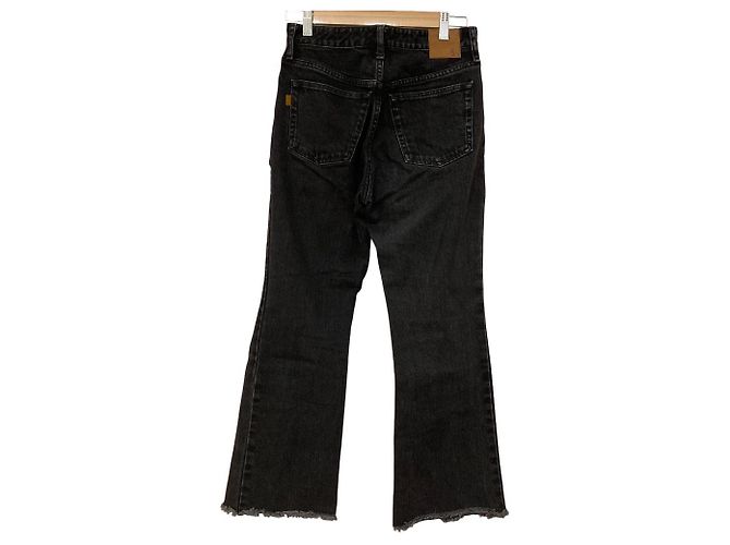 Autre Marque Pantalones vaqueros Spick and Span BELL-LINE FRAY DENIM Negro - vista 2