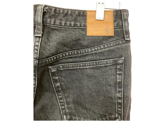 Autre Marque Pantalones vaqueros Spick and Span BELL-LINE FRAY DENIM Negro - vista 3