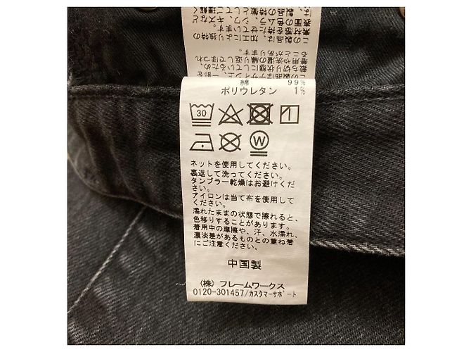 Autre Marque Pantalones vaqueros Spick and Span BELL-LINE FRAY DENIM Negro - vista 5