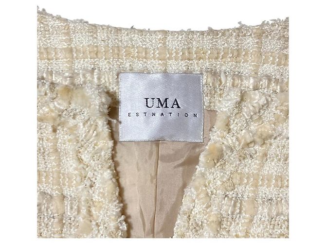 Autre Marque Chaqueta de Tweed UMA ESTNATION Crudo - vista 4