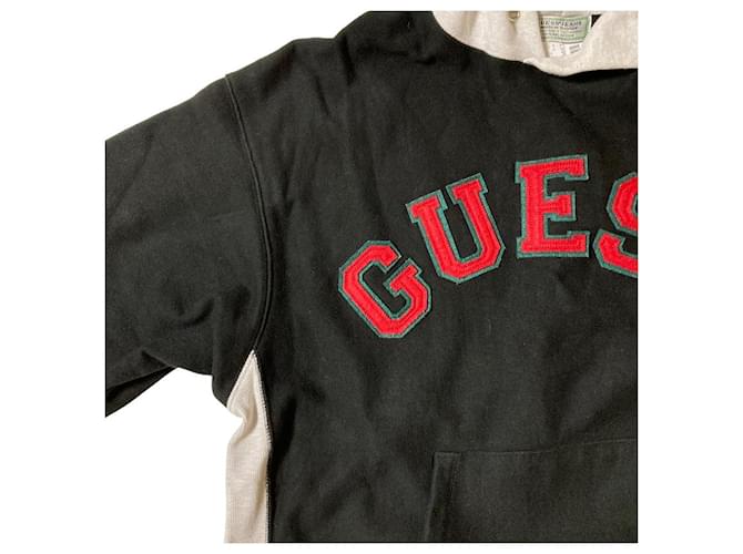 Autre Marque Sweatshirt Guess Jeans Schwarz Weiß - Ansicht 3