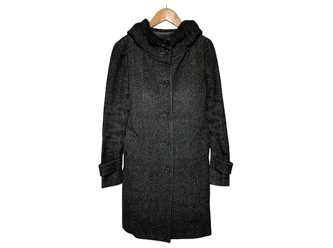 Autre Marque Abrigo largo con capucha iCB Negro - vista 3