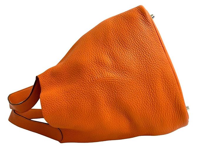 Hermès Picotin Lock GM Kalbsleder Handtasche Orange - Ansicht 6