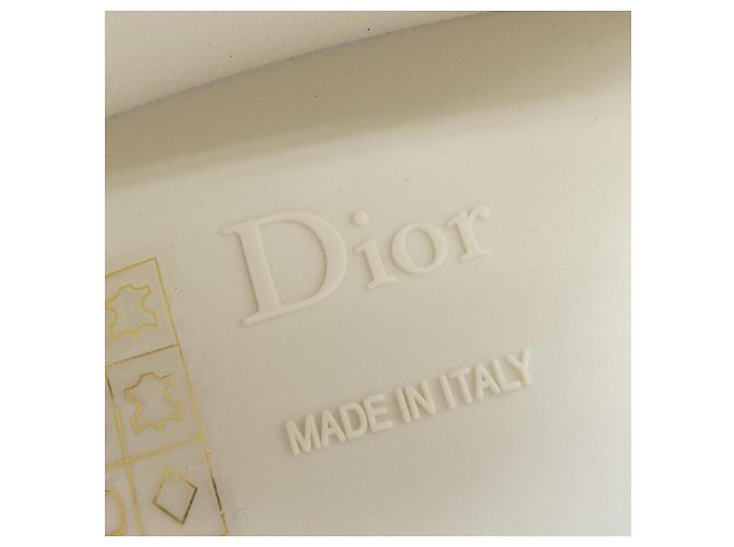 Christian Dior Cannage gesteppte Kalbsleder-Stiefel Weiß - Ansicht 6