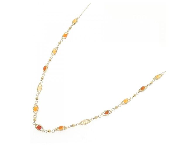 Autre Marque Au750 Opal Necklace Golden - view 2