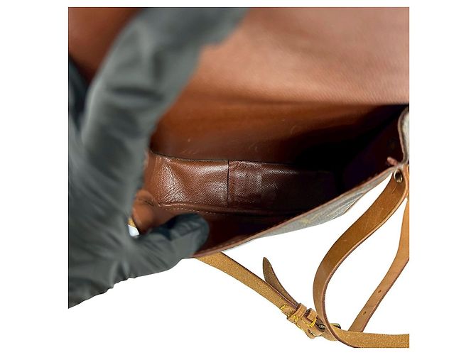 Cartouchiere Borsa a tracolla piccola Louis Vuitton Monogram Marrone - vista 10