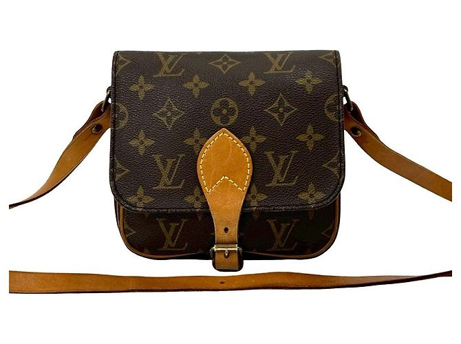 Cartouchiere Borsa a tracolla piccola Louis Vuitton Monogram Marrone - vista 2