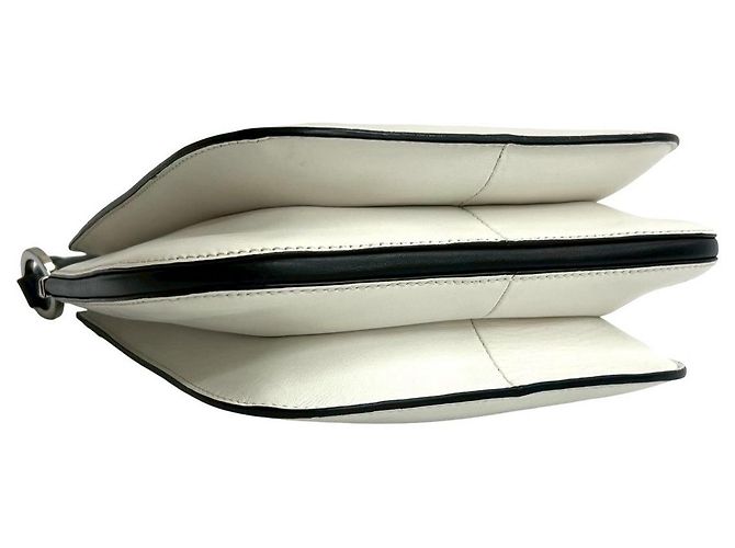 Bolso 2way de cuero Prada Negro Blanco - vista 8