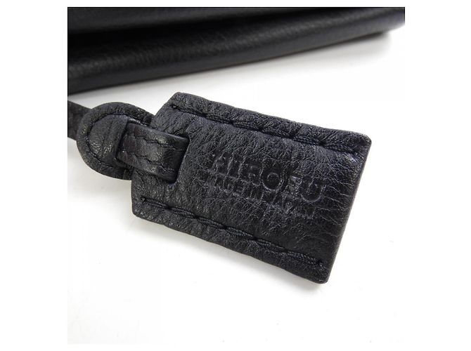 Autre Marque Bolso de hombro de cuero HIROFU Negro - vista 5