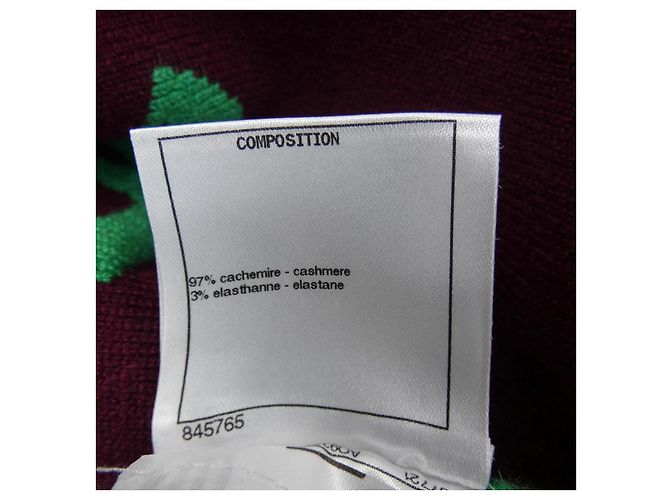Chanel Kaschmir-Strickware Rot - Ansicht 3