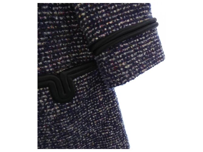 Cappotto in cashmere Chanel Bianco Rosso Blu Blu navy - vista 6