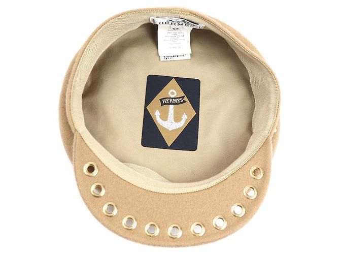 Hermès Hermes Vauban Sailor Wollkappe Beige - Ansicht 4