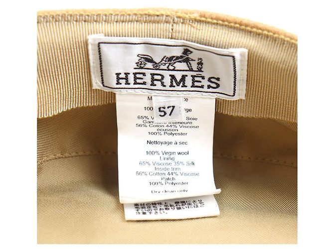 Hermès Hermes Vauban Sailor Wollkappe Beige - Ansicht 5