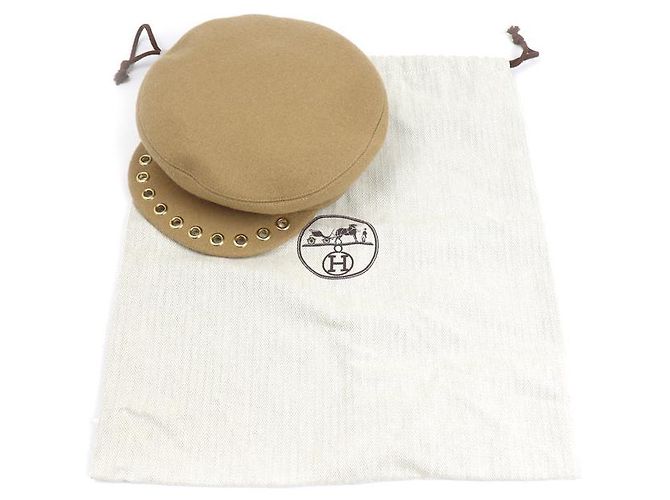 Hermès Hermes Vauban Sailor Wollkappe Beige - Ansicht 7