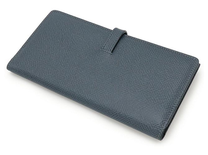 Autre Marque Cartera larga de cuero Windsor Grain Globe-Trotter Azul Azul marino - vista 2