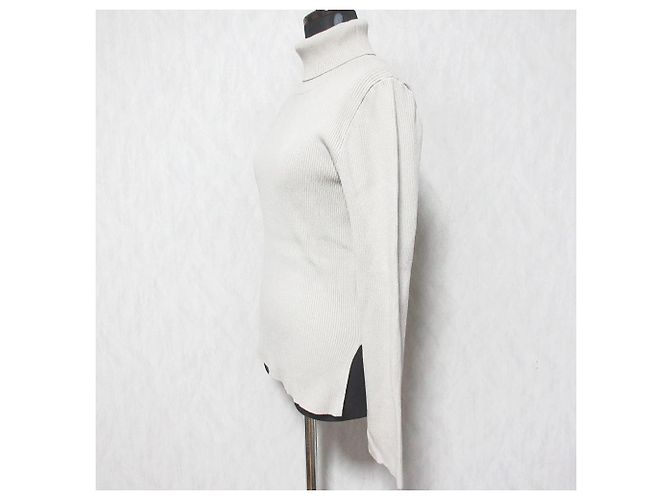 Autre Marque Jusglitty Simple Rib Knit Beige - vista 3