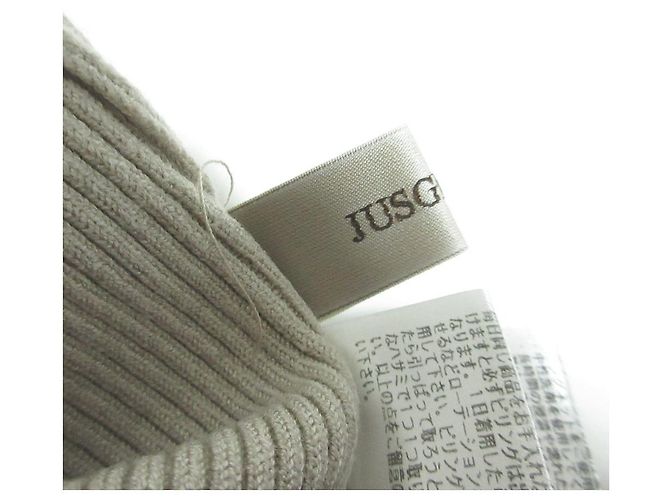 Autre Marque Jusglitty Simple Rib Knit Beige - vista 6