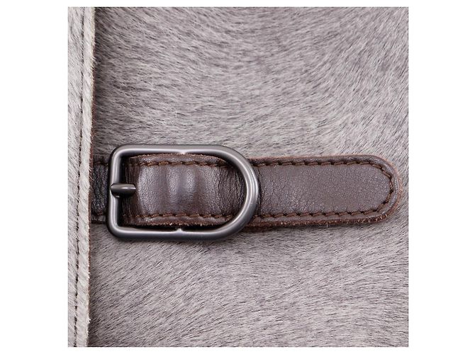 Borsa a tracolla 2way in pelo di vitello e pelle di vitello Bottega Veneta Marrone - vista 10