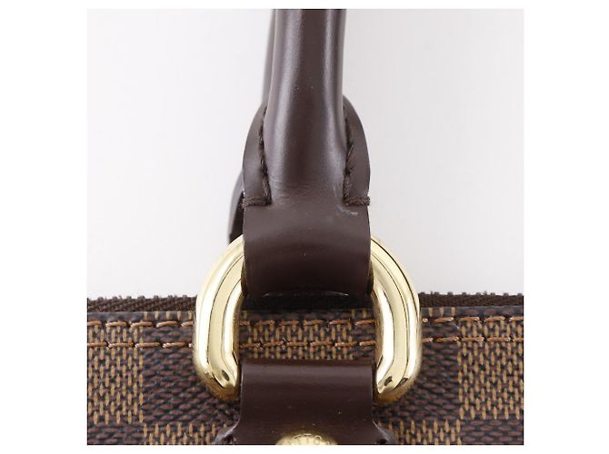 Borsa Tote Louis Vuitton Saleya PM Damier Canvas Marrone - vista 13