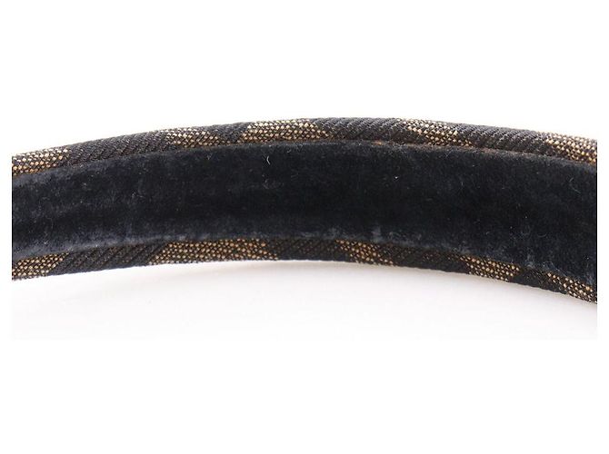 Fendi Zucca Nylon Canvas Haarreif Braun - Ansicht 7