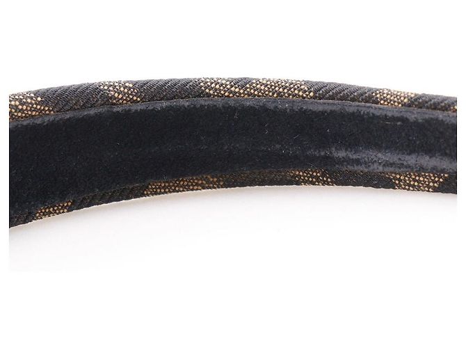 Fendi Zucca Nylon Canvas Haarreif Braun - Ansicht 8