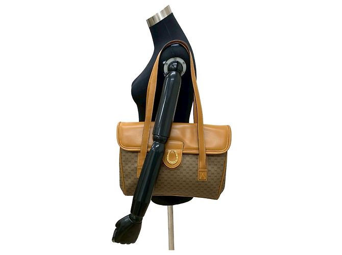 Borsa a tracolla in pelle Micro GG Gucci Marrone - vista 3