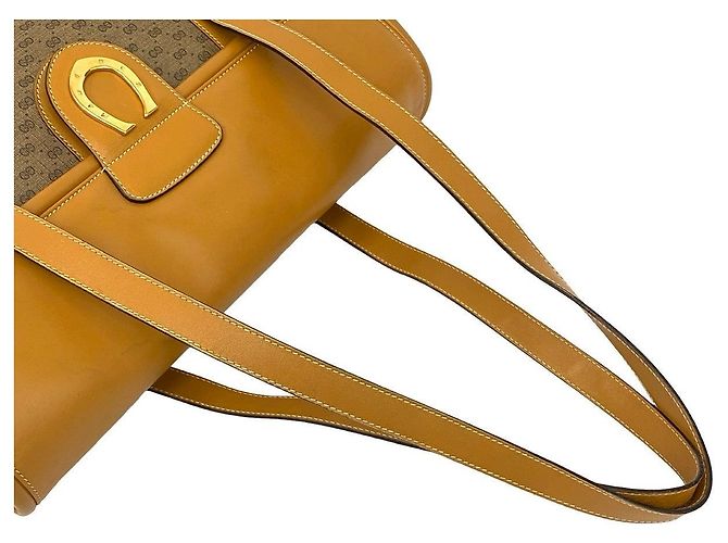 Borsa a tracolla in pelle Micro GG Gucci Marrone - vista 5