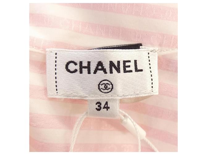 Top Chanel Rosa Blanco - vista 4