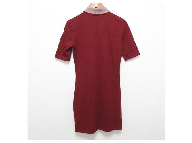 Autre Marque Lacoste Polo-Kleid Braun Bordeaux - Ansicht 2