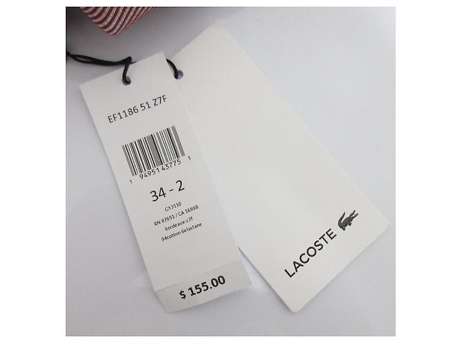 Autre Marque Lacoste Polo-Kleid Braun Bordeaux - Ansicht 7