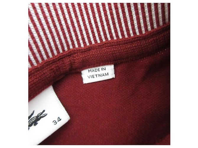 Autre Marque Lacoste Polo-Kleid Braun Bordeaux - Ansicht 9